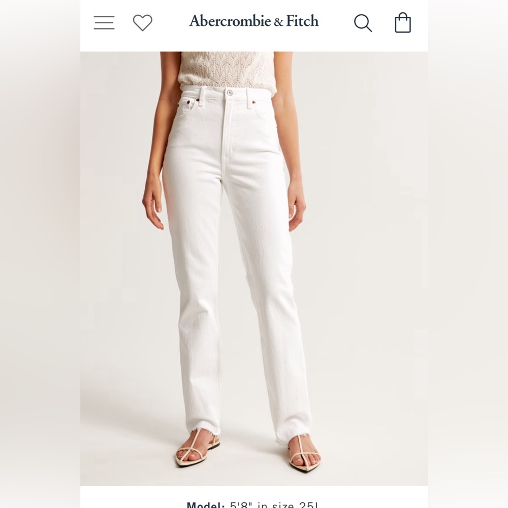 ABERCROMBIE & FITCH Ultra High Rise 90s Straight Jean